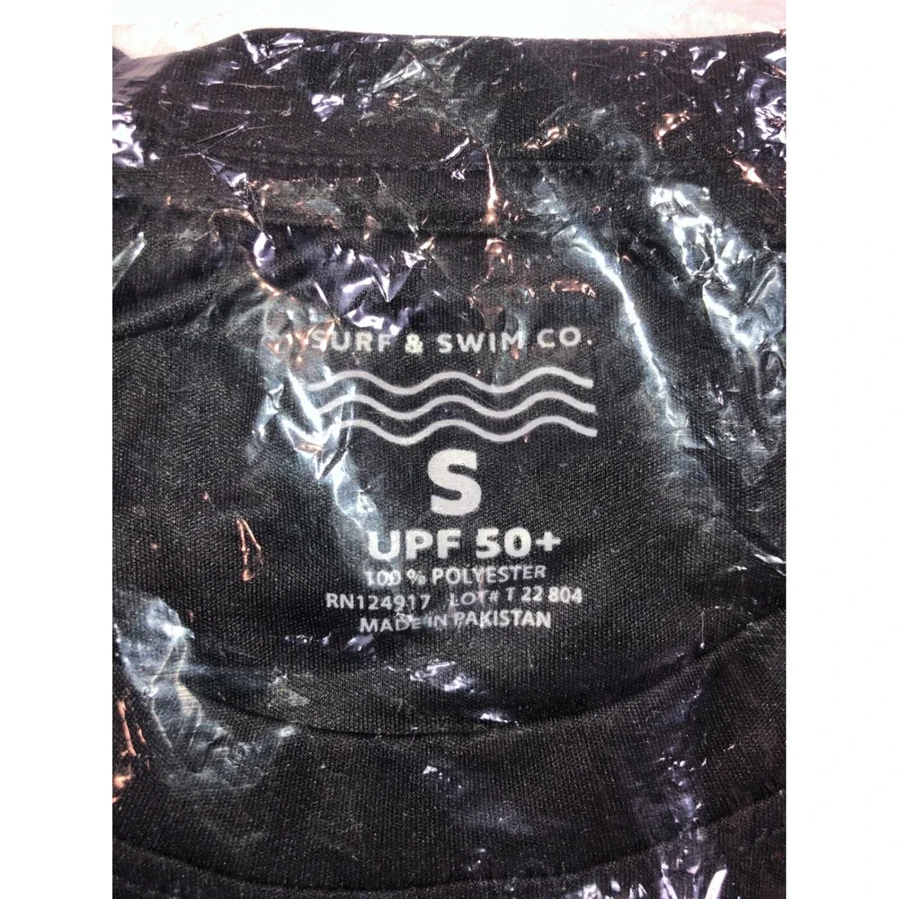 Joy Surf & Swim Co Mens Long Sleeve Swim Tee Rash Guard UPF 50+ Black TS221-07 - Picture 4 of 4